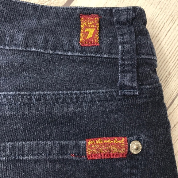 7 for all man kind •navy fine corduroy• 14 - Picture 2 of 7